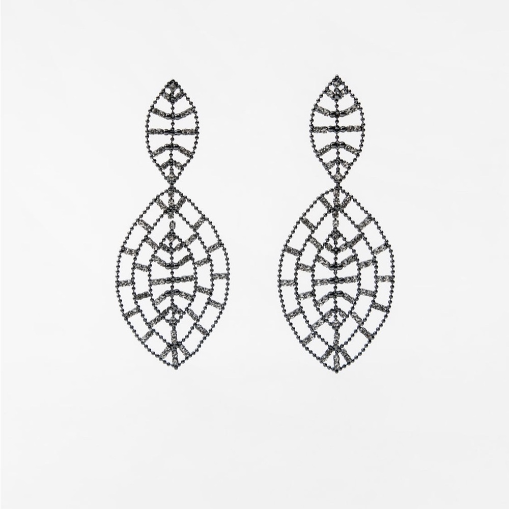 Zara Jewel Leaf Earrings